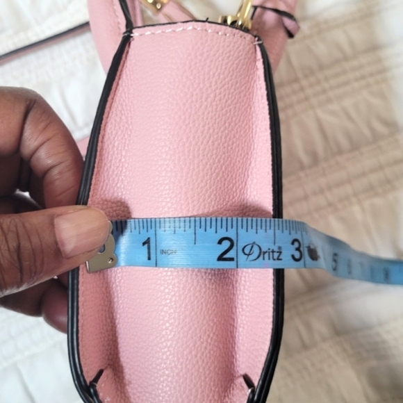 Pink Faux Leather Mini Crossbody Bag - Picture 9 of 14